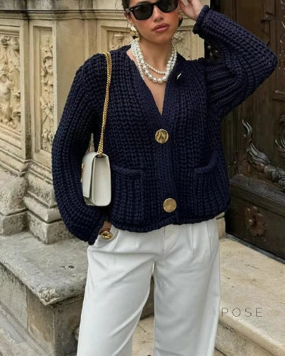 A Vintage Style Cardigan with Delicate Timeless Details