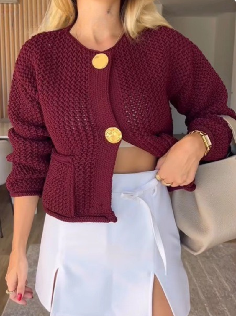 A Vintage Style Cardigan with Delicate Timeless Details