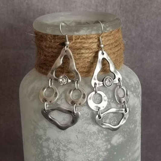 Irregular Hollow Face Earrings
