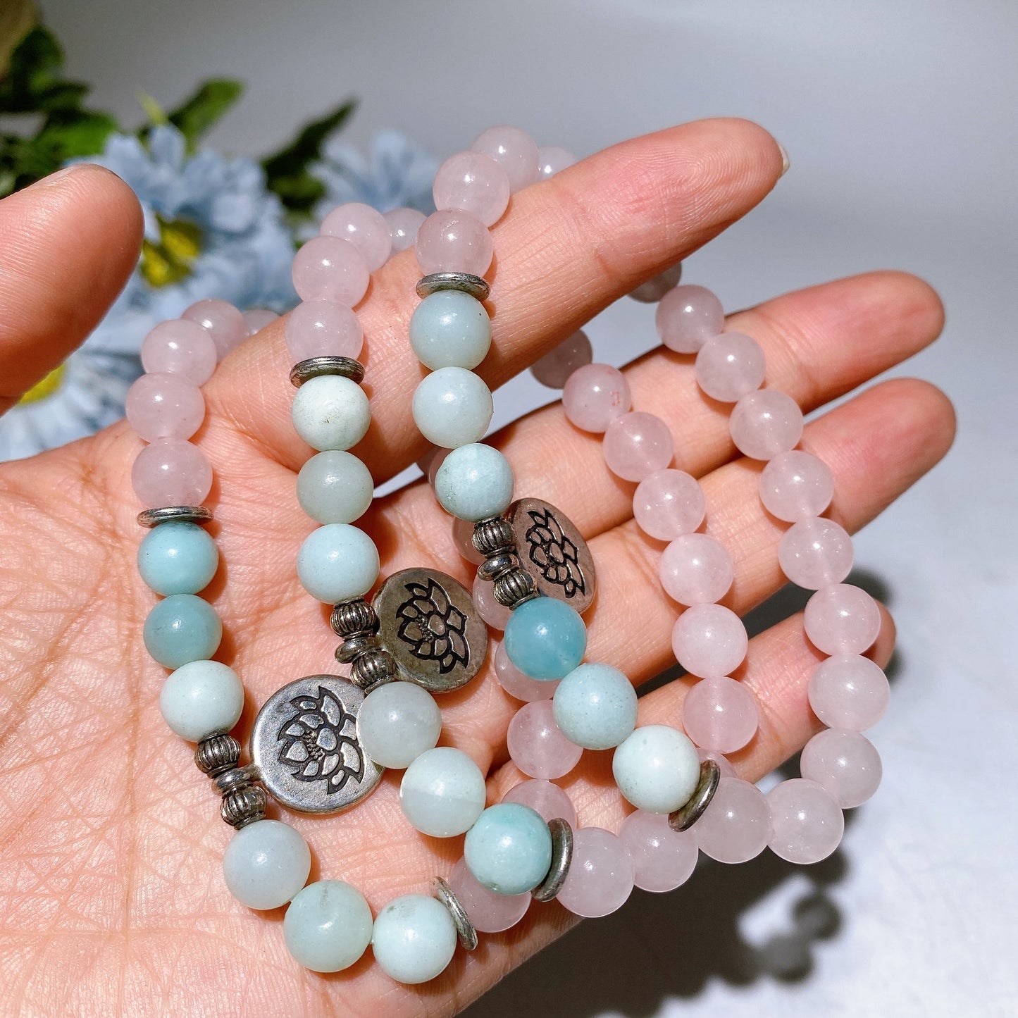 8mm Crystal Healing Bracelet for Spiritual Protection