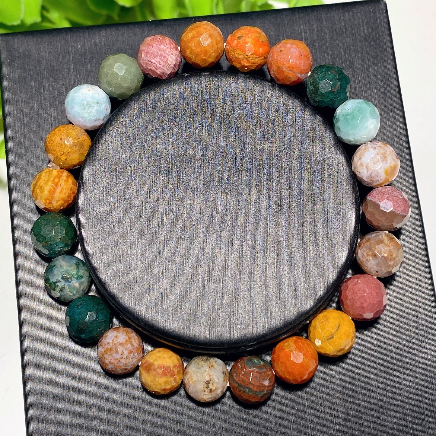 8mm Faceted Mixed Crystal Spiritual Bracelet for Healing