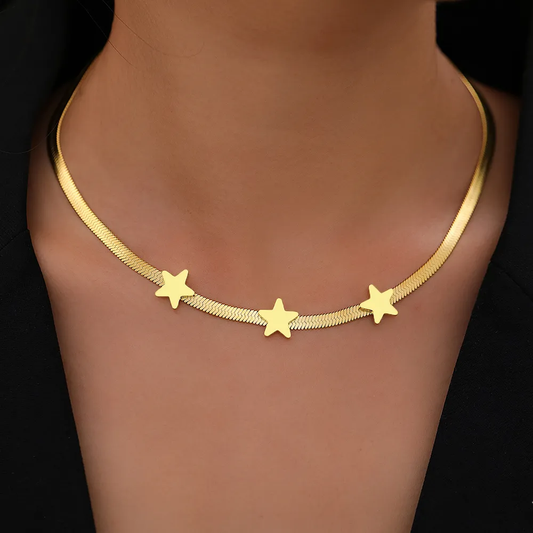 Golden Stars Necklace