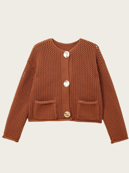 A Vintage Style Cardigan with Delicate Timeless Details