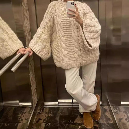 A Vintage Style Sweater with Delicate Timeless Details