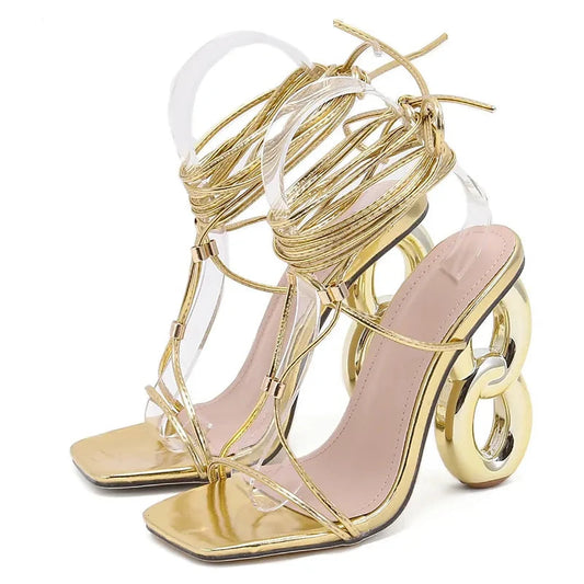 A Vintage Style Sandals with Delicate Timeless Details