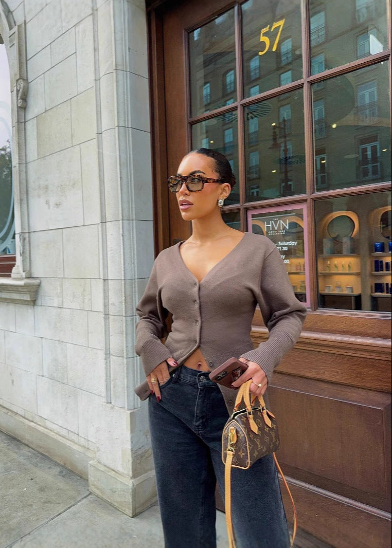 Classic Vintage Cardigan with a Flattering Fit