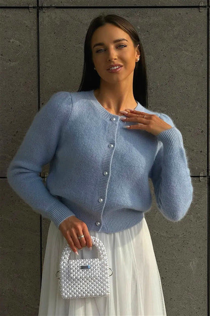 Classic Vintage Cardigan with a Flattering Fit