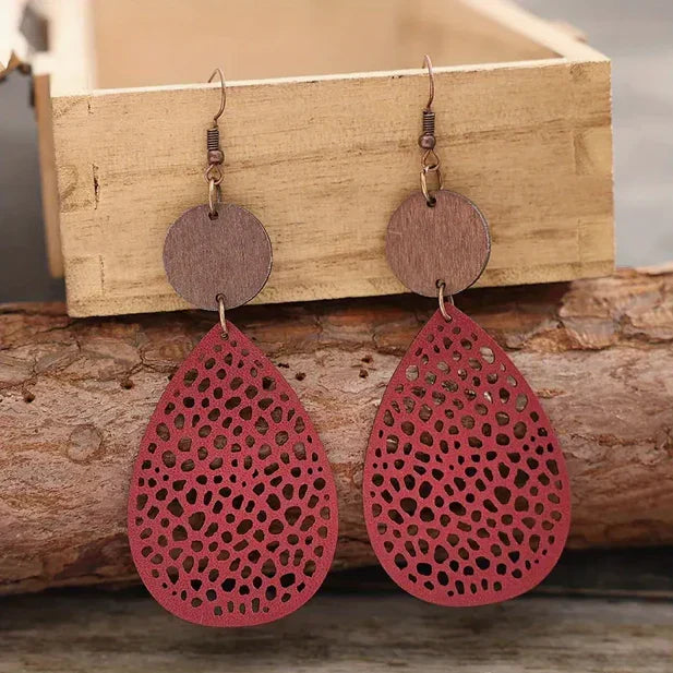 Leather Dangle Earrings