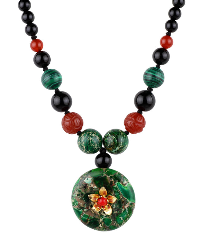 Style Short Necklace Versatile Safety Buckle Jade Pendant