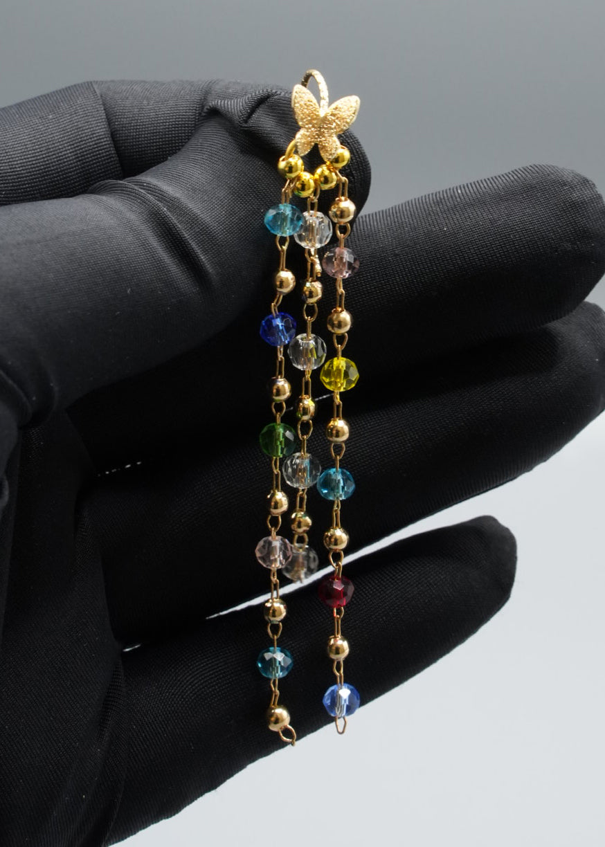 Tasseled Butterfly Acrylic Drop Earrings