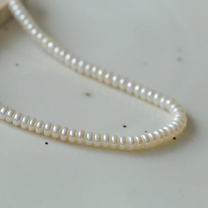Cropped Stacking Freshwater Pearl Choker