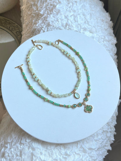 Aventurine Gemstone Bead Necklace