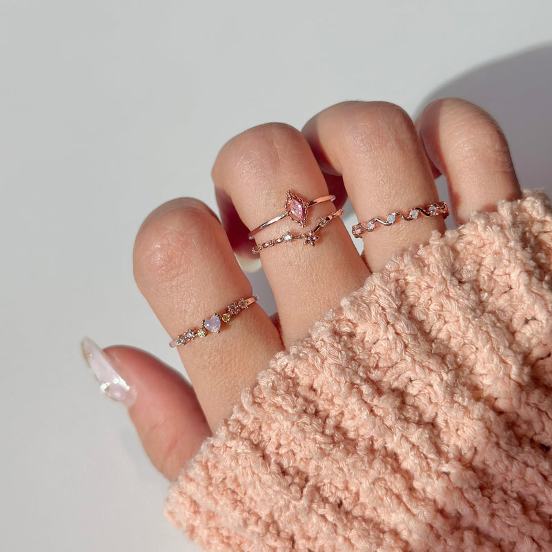 Pink Wave Ring