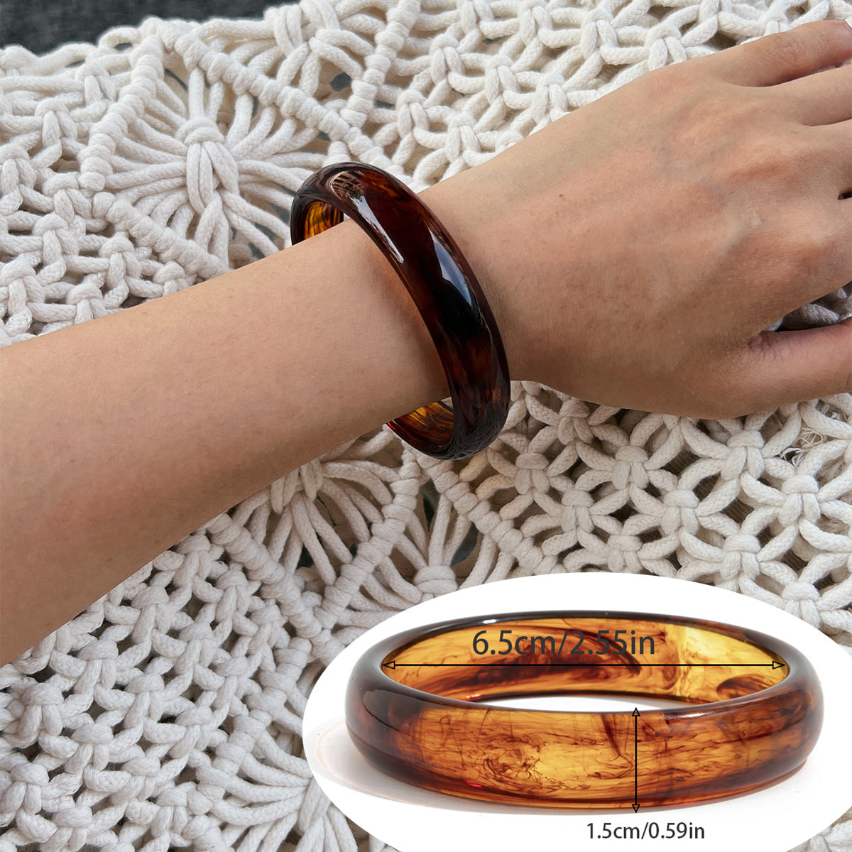 Ivyonna Irregular Resin Bangle