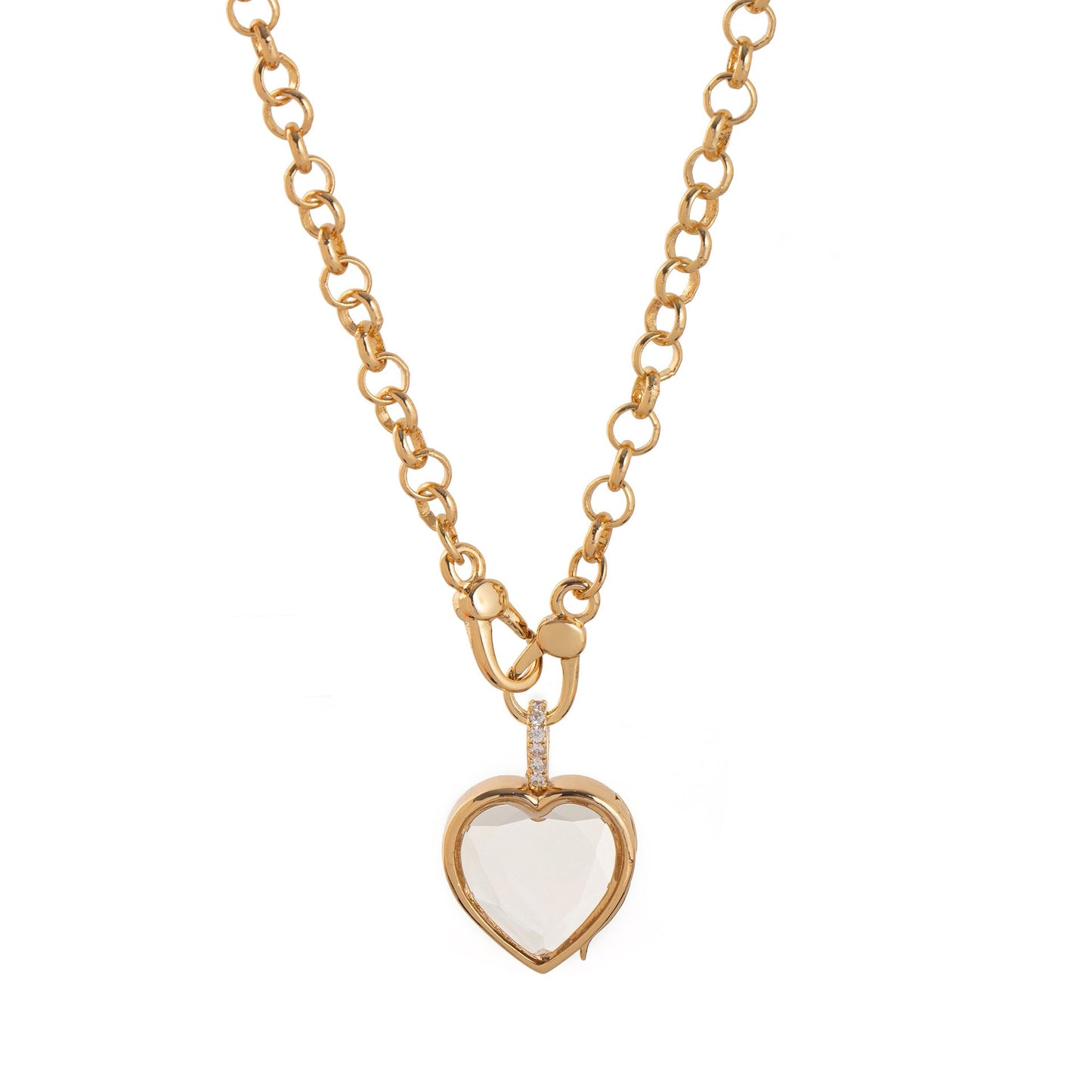 Floating Charm Locket Necklace and Mini Charms