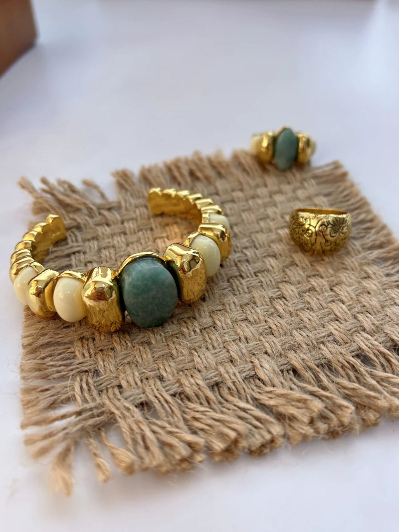 Nilah Amazonite Antique Bracelet