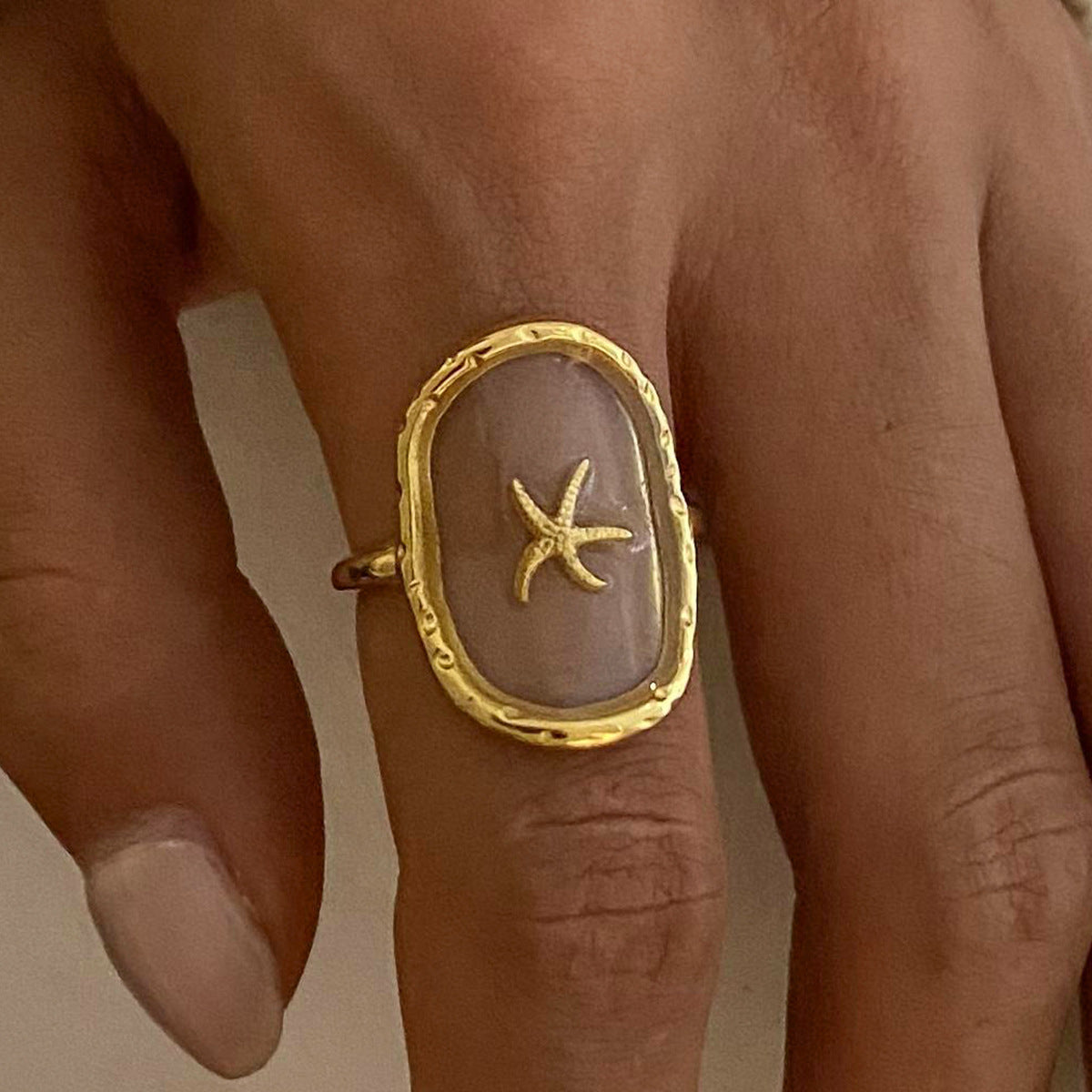 Spring Adjustable Gold Rings Set
