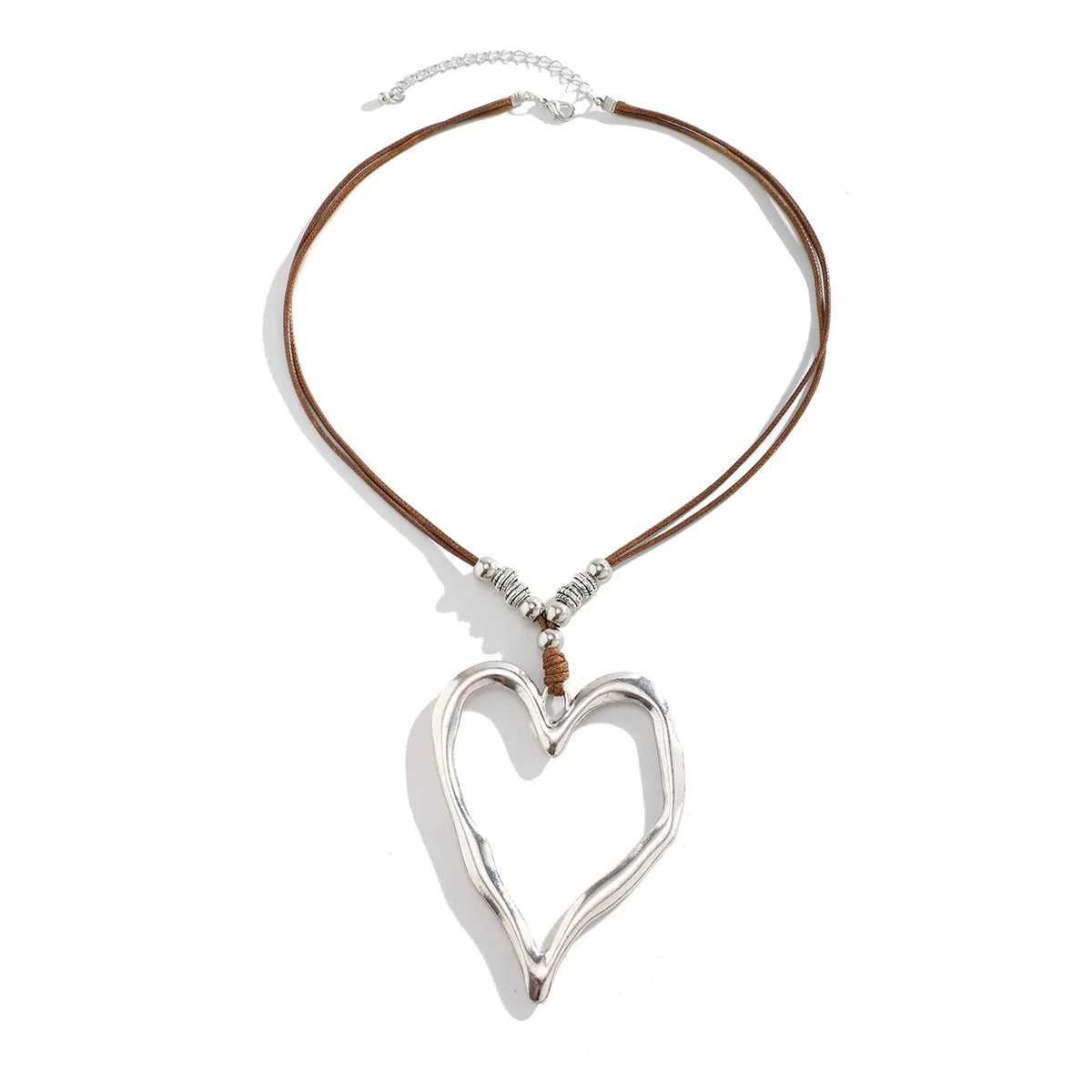 Malea Pointed Heart Wax Necklace