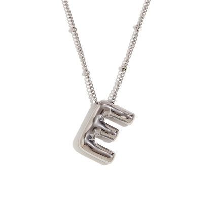 Aiyanah Glossy Bubble Letter Necklace