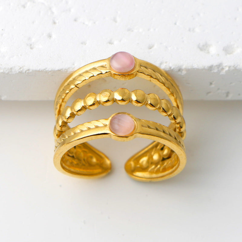 Thais Gold Statement Open Ring
