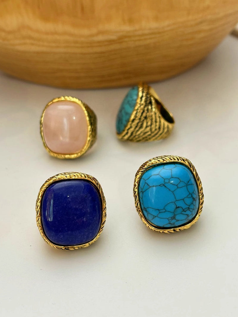 Bold Gemstone Statement Ring