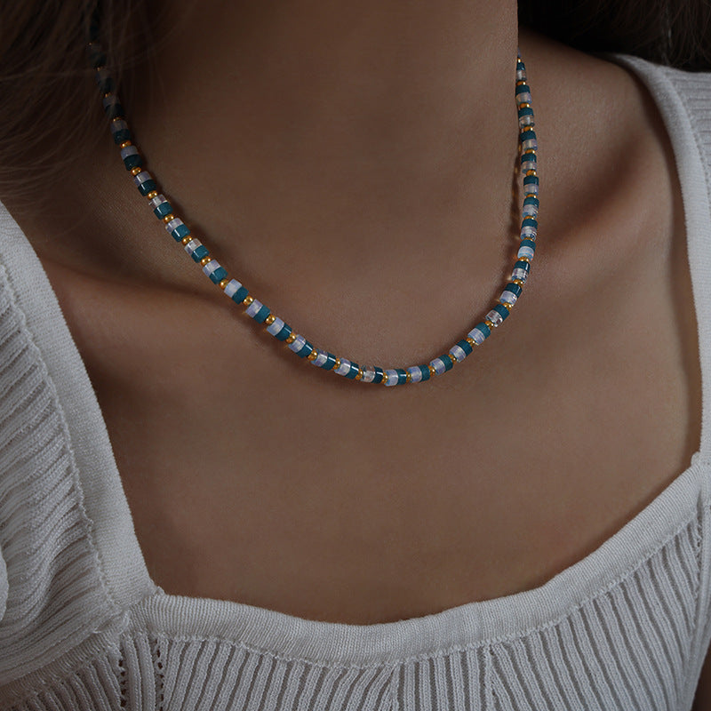 Robin Natural Stone Beaded Necklace
