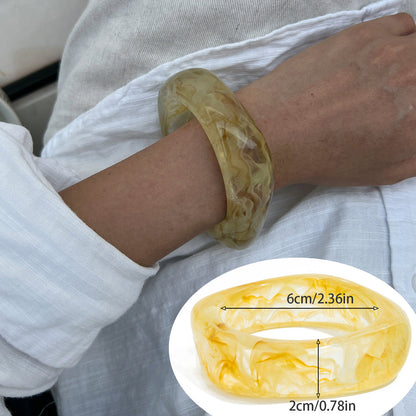 Aloni Marbled Acrylic Bracelet