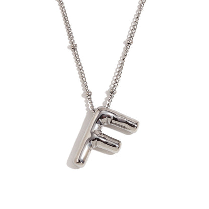 Aiyanah Glossy Bubble Letter Necklace