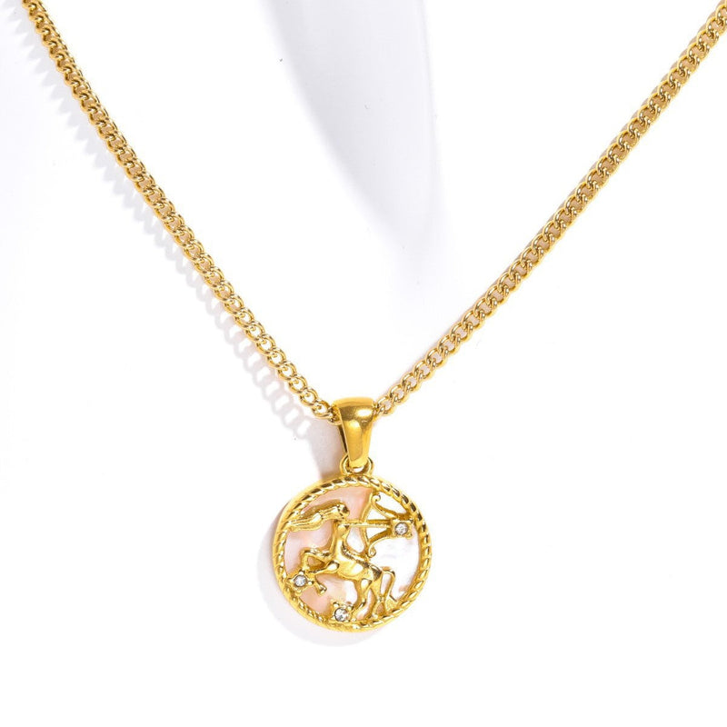 Tamera Zodiac Coin Necklace
