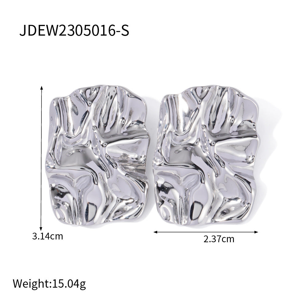 Courtlyn Hammered Irregular Earrings