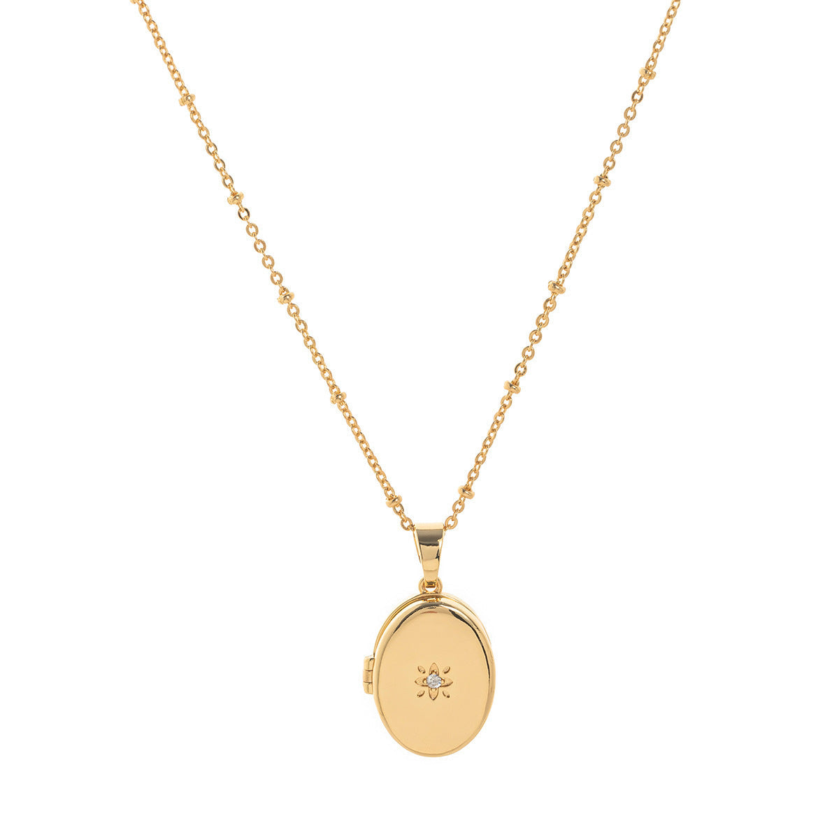 Butterfly Shell Locket Necklace