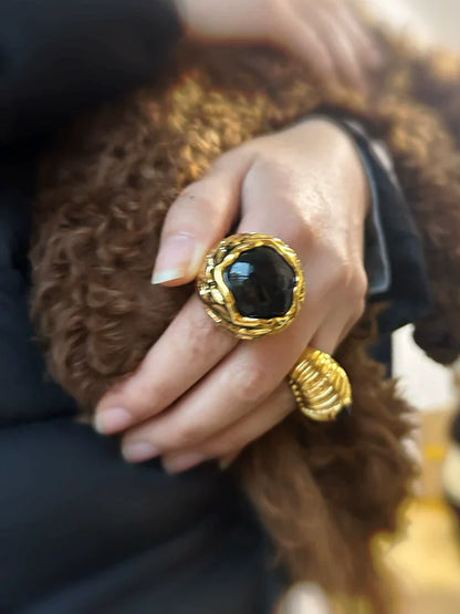 Mila Oversized Gemstone Ring