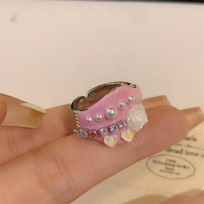 Thea Enamel Stacked Star Rings