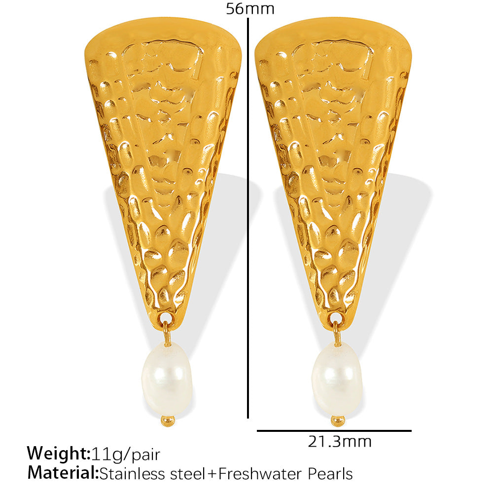 Emmarie Gold Pearl Drop Earrings