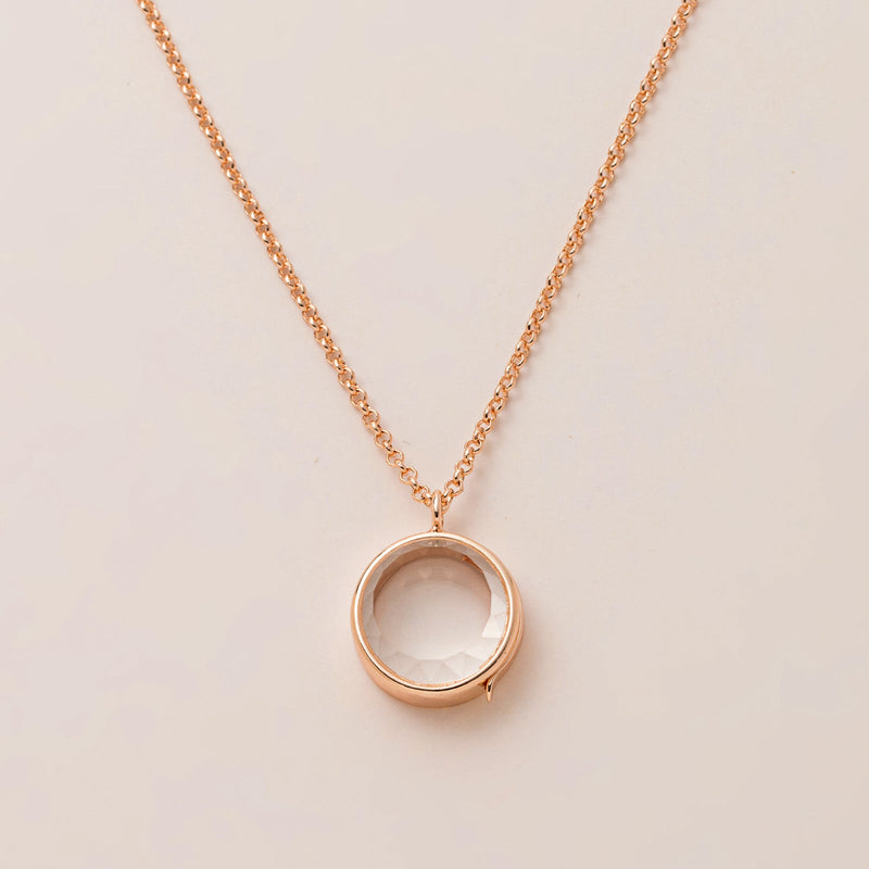 Floating Charm Locket Necklace and Mini Charms
