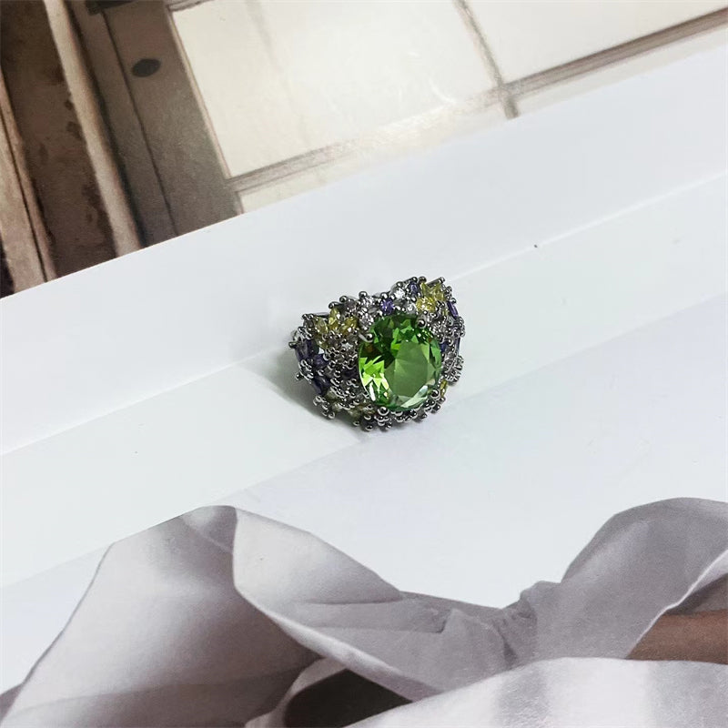 Sabrina Zircon Crystal Ring