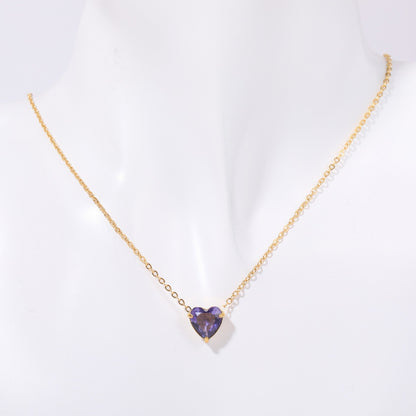 Maryella Birthstone Love Necklace