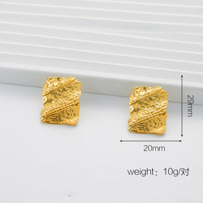 Courtlyn Hammered Irregular Earrings