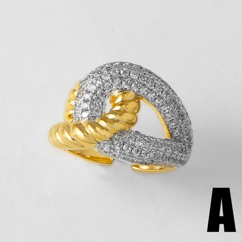 Ayah Dual-tone Leopard Ring