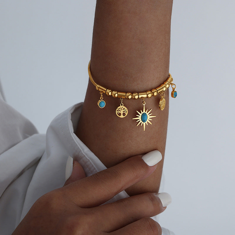 Miya Turquoise Charm Bracelet
