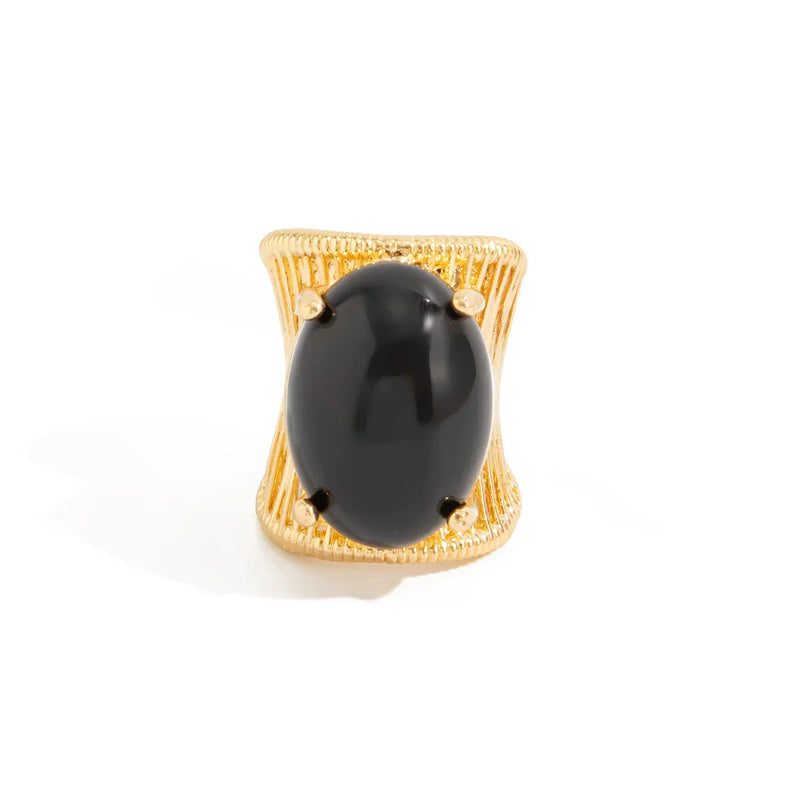 Chunky Resin Oval Ring