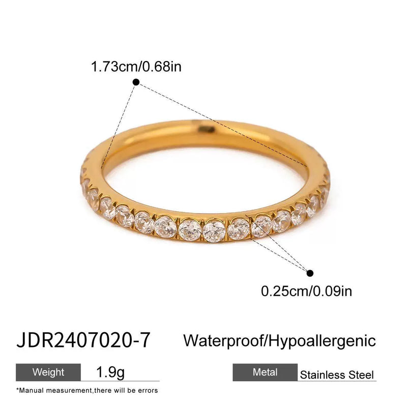 Paperclip Link Gold Ring