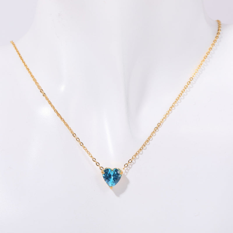 Maryella Birthstone Love Necklace