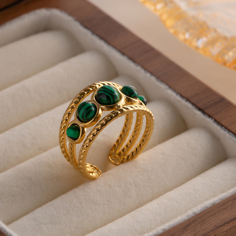 Royal Malachite Empress Ring
