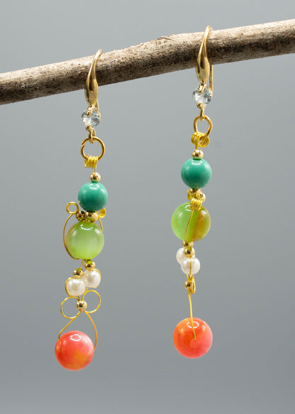 Original Design Fine Crystal Style Drop Earrings
