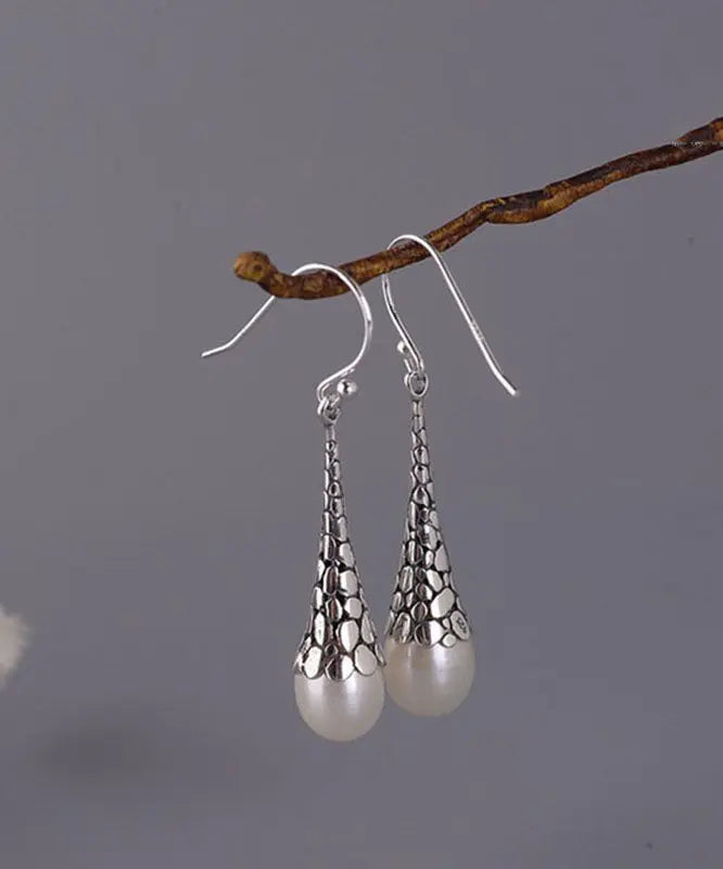 Sterling Silver Pearl Drop Earrings