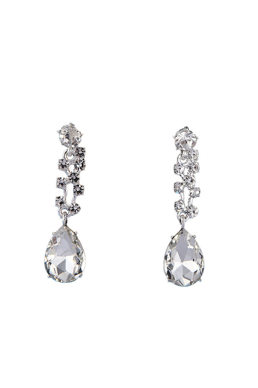 Rudolf Silver Crystal Earrings