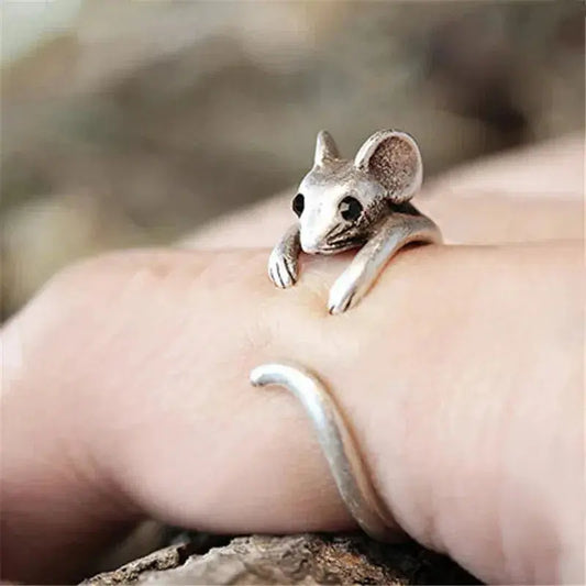 Silver Mouse Ring