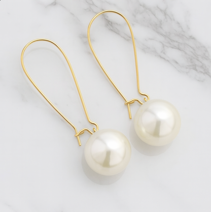 “brianna” Pearl Drop Earrings