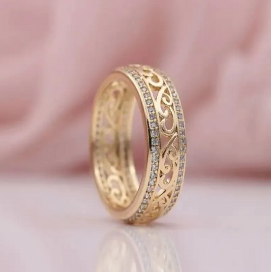 Diamond Hollow Ring